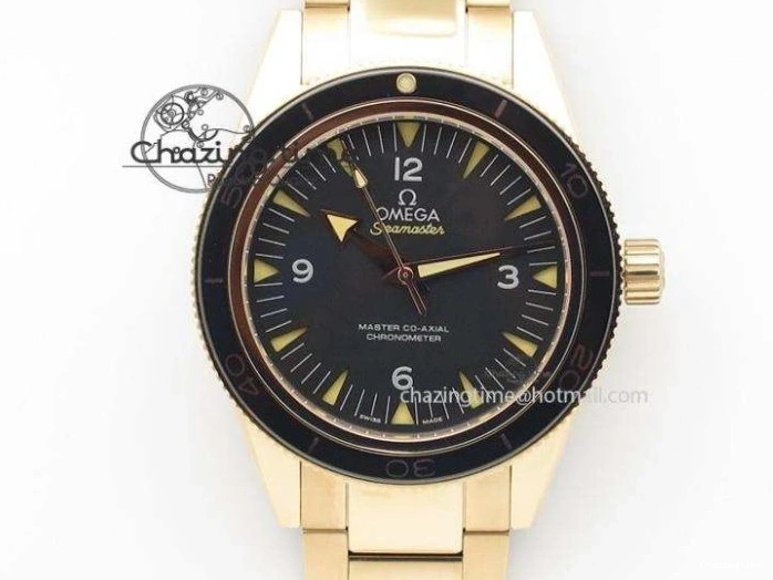 0129 EyeCatching Planet Ocean Master Chronometer SS OM 1:1 Best Edition Blue Dial On Leather Strap A 8176